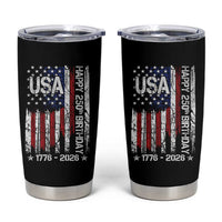 250 Years America Anniversary Flag Tumbler Cup 4th of July Patriotic Independence Day