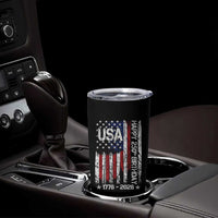 250 Years America Anniversary Flag Tumbler Cup 4th of July Patriotic Independence Day