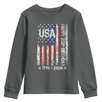 250 Years America Anniversary Flag Youth Sweatshirt 4th of July Patriotic Independence Day