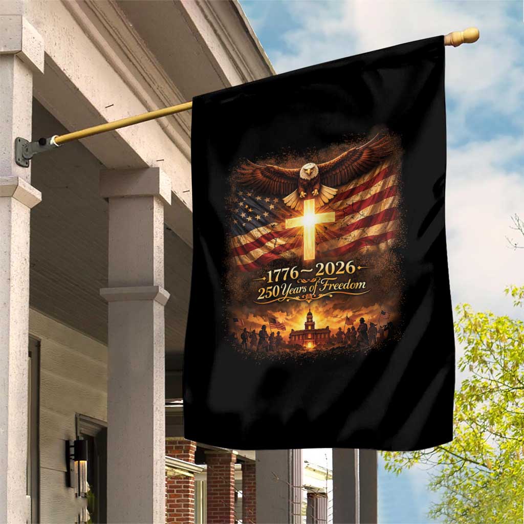 250th Anniversary USA Garden Flag 1776 2026 4th of July Patriotic Us 250 Flag