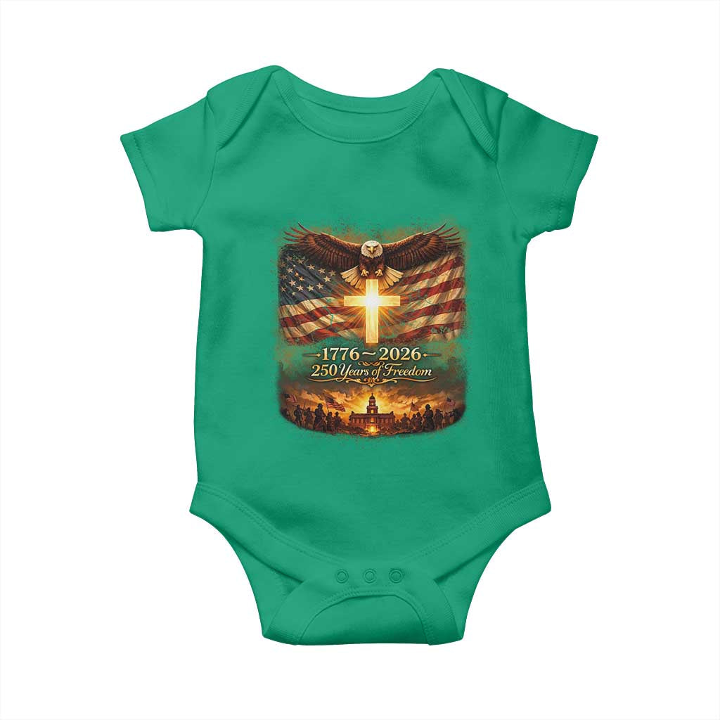 250th Anniversary USA Baby Onesie 1776 2026 4th of July Patriotic Us 250 Flag