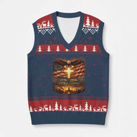 250th Anniversary USA V-Neck Knit Sweater Vest 1776 2026 4th of July Patriotic Us 250 Flag