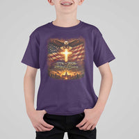 250th Anniversary USA T Shirt For Kid 1776 2026 4th of July Patriotic Us 250 Flag