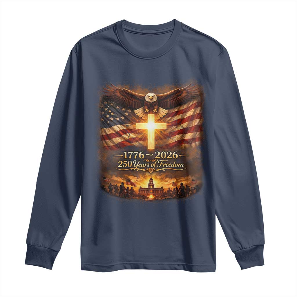 250th Anniversary USA Long Sleeve Shirt 1776 2026 4th of July Patriotic Us 250 Flag
