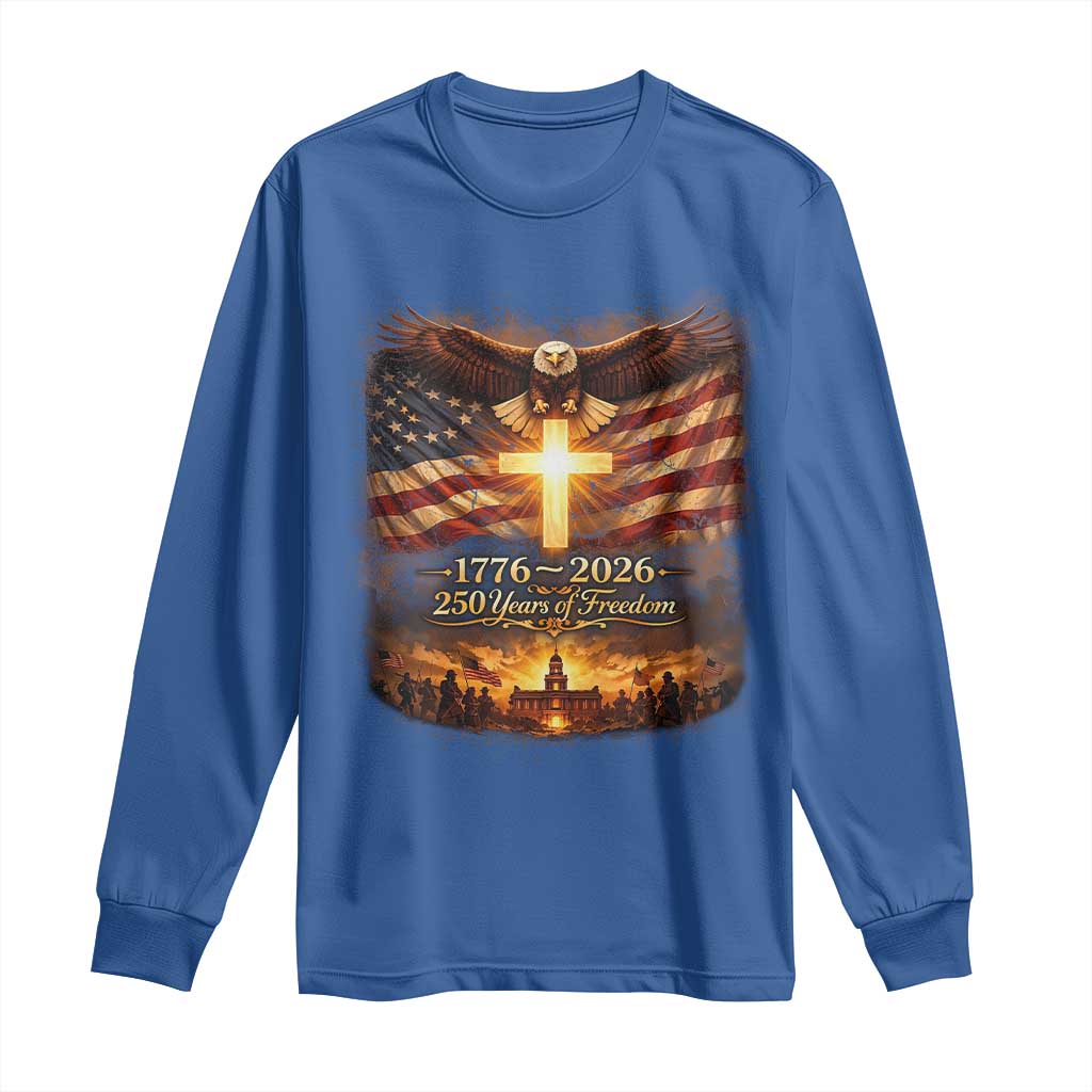 250th Anniversary USA Long Sleeve Shirt 1776 2026 4th of July Patriotic Us 250 Flag