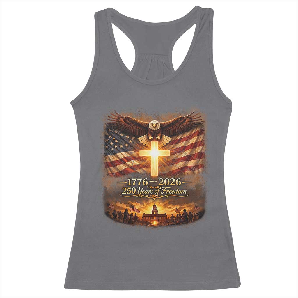 250th Anniversary USA Racerback Tank Top 1776 2026 4th of July Patriotic Us 250 Flag