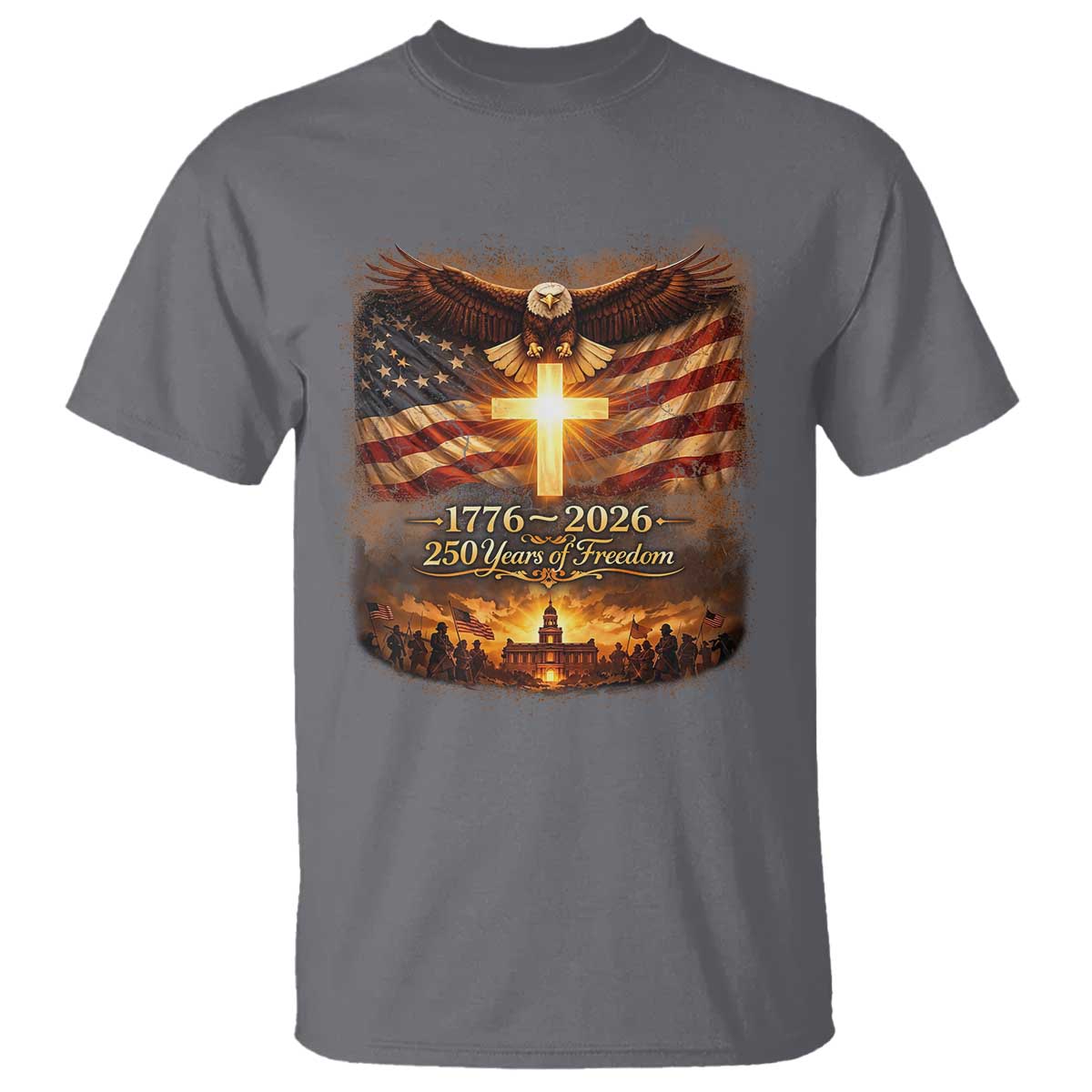 250th Anniversary USA T Shirt 1776 2026 4th of July Patriotic Us 250 Flag