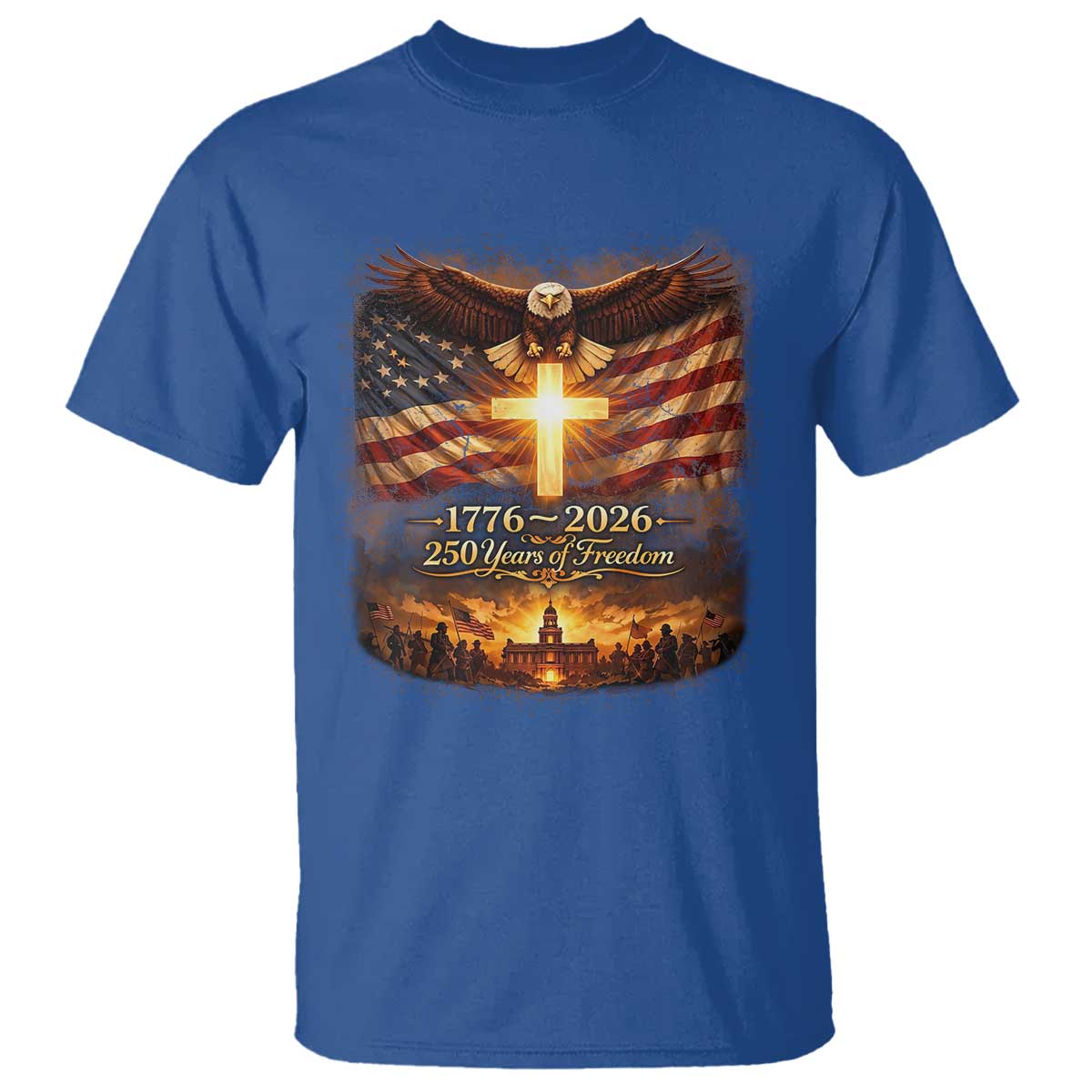 250th Anniversary USA T Shirt 1776 2026 4th of July Patriotic Us 250 Flag
