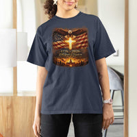 250th Anniversary USA T Shirt For Women 1776 2026 4th of July Patriotic Us 250 Flag