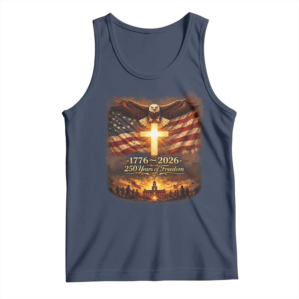 250th Anniversary USA Tank Top 1776 2026 4th of July Patriotic Us 250 Flag