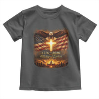 250th Anniversary USA Toddler T Shirt 1776 2026 4th of July Patriotic Us 250 Flag