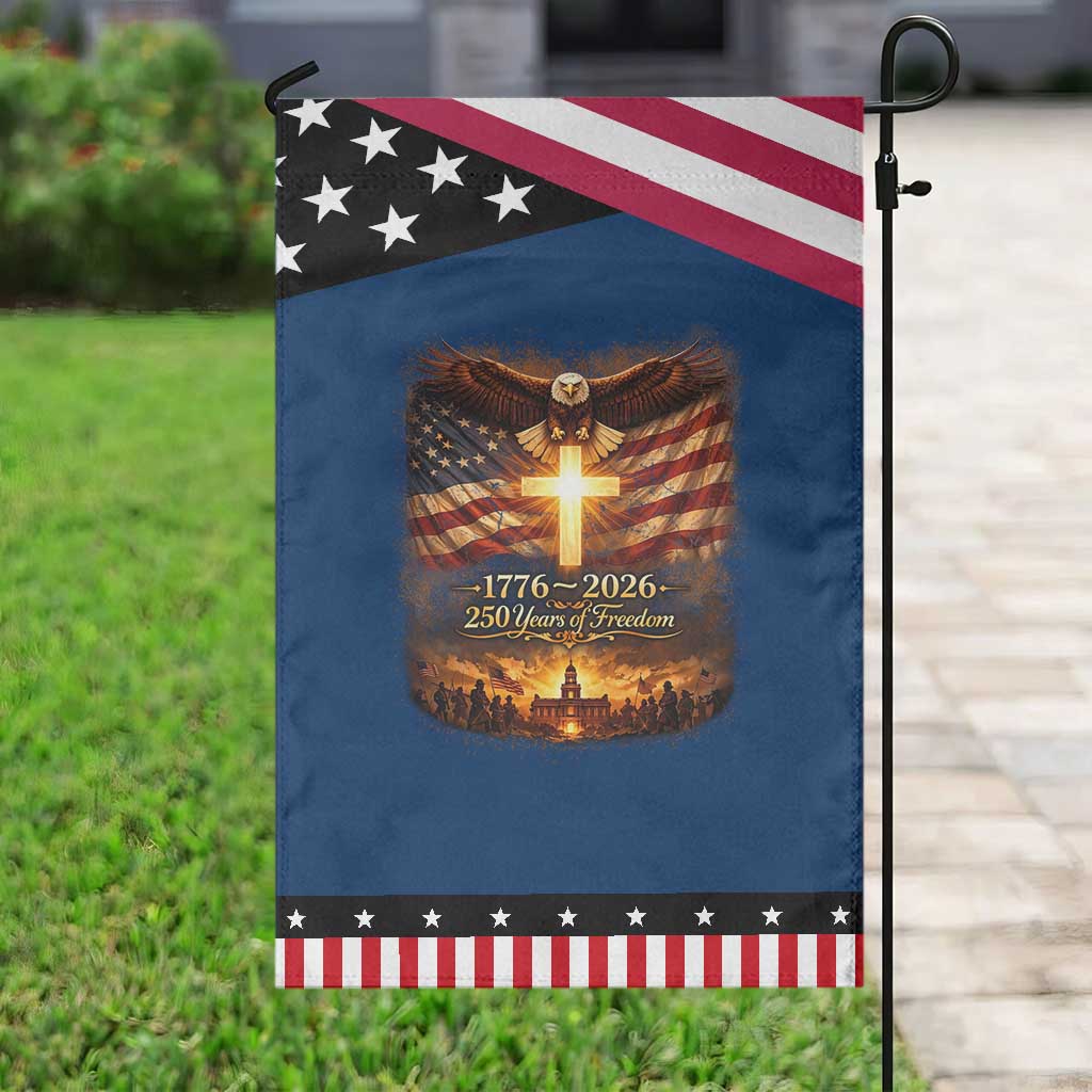 250th Anniversary USA Garden Flag 1776 2026 4th of July Patriotic Us 250 Flag