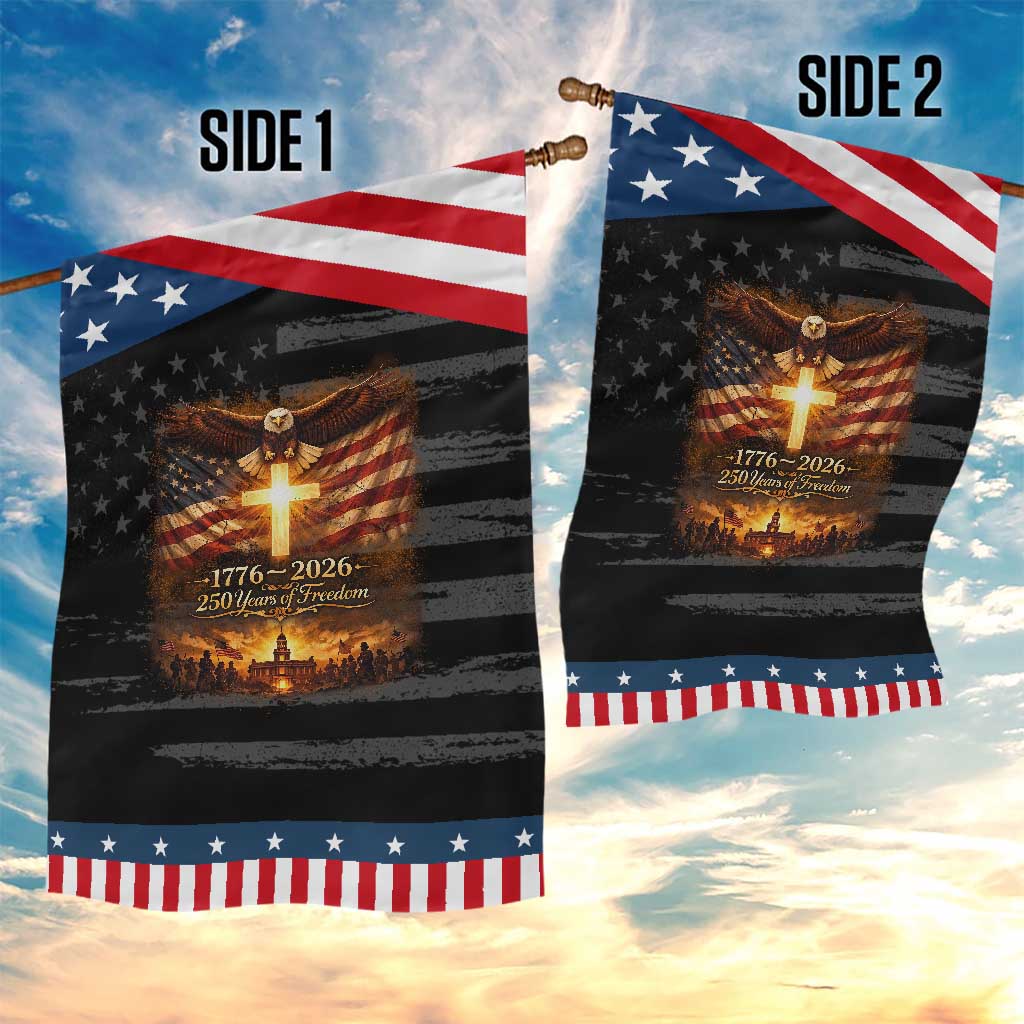 250th Anniversary USA Garden Flag 1776 2026 4th of July Patriotic Us 250 Flag