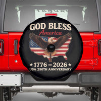 God Bless America 250th Anniversary Spare Tire Cover 250 Years USA 4th Of July