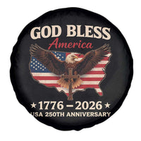 God Bless America 250th Anniversary Spare Tire Cover 250 Years USA 4th Of July