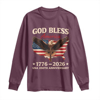 God Bless America 250th Anniversary Long Sleeve Shirt 250 Years USA 4th Of July