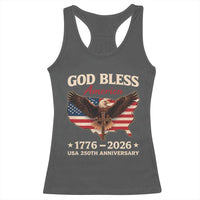 God Bless America 250th Anniversary Racerback Tank Top 250 Years USA 4th Of July