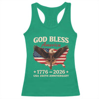 God Bless America 250th Anniversary Racerback Tank Top 250 Years USA 4th Of July