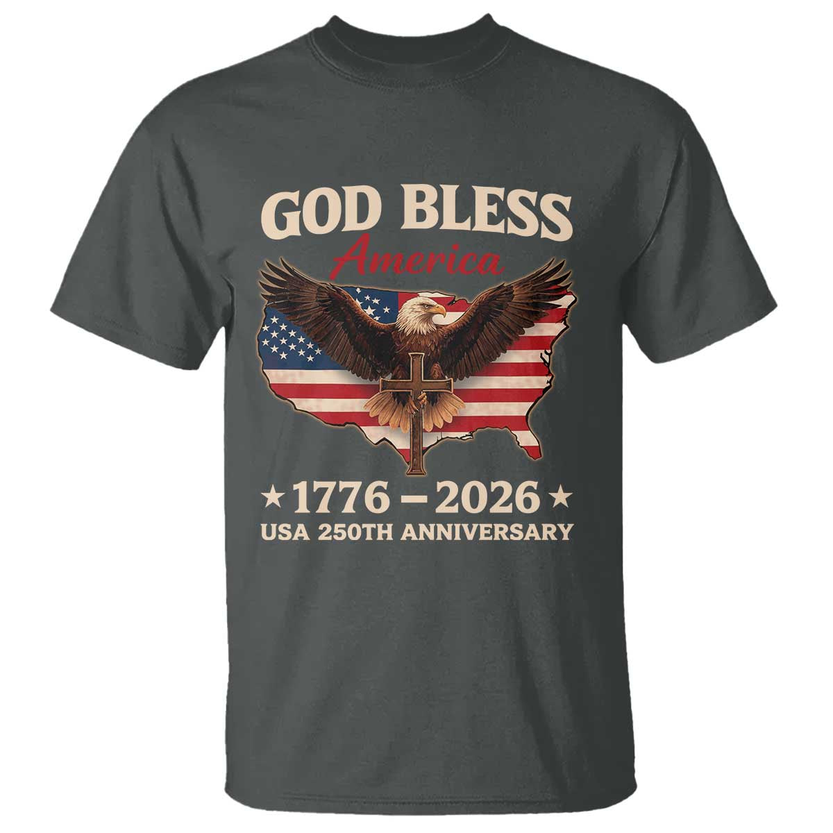God Bless America 250th Anniversary T Shirt 250 Years USA 4th Of July
