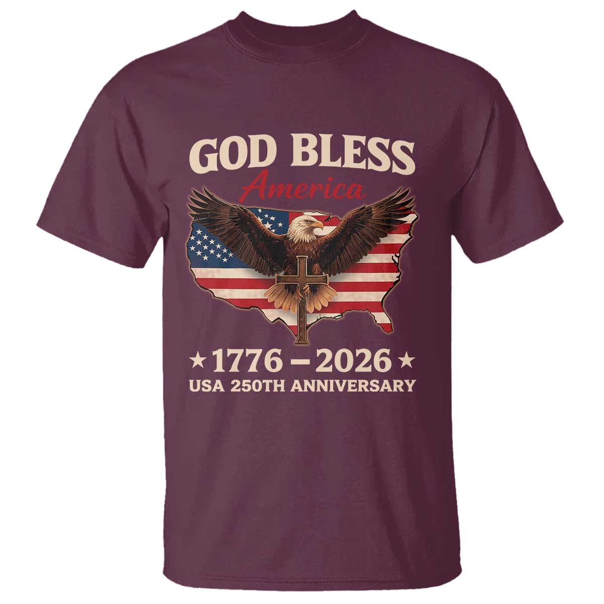 God Bless America 250th Anniversary T Shirt 250 Years USA 4th Of July