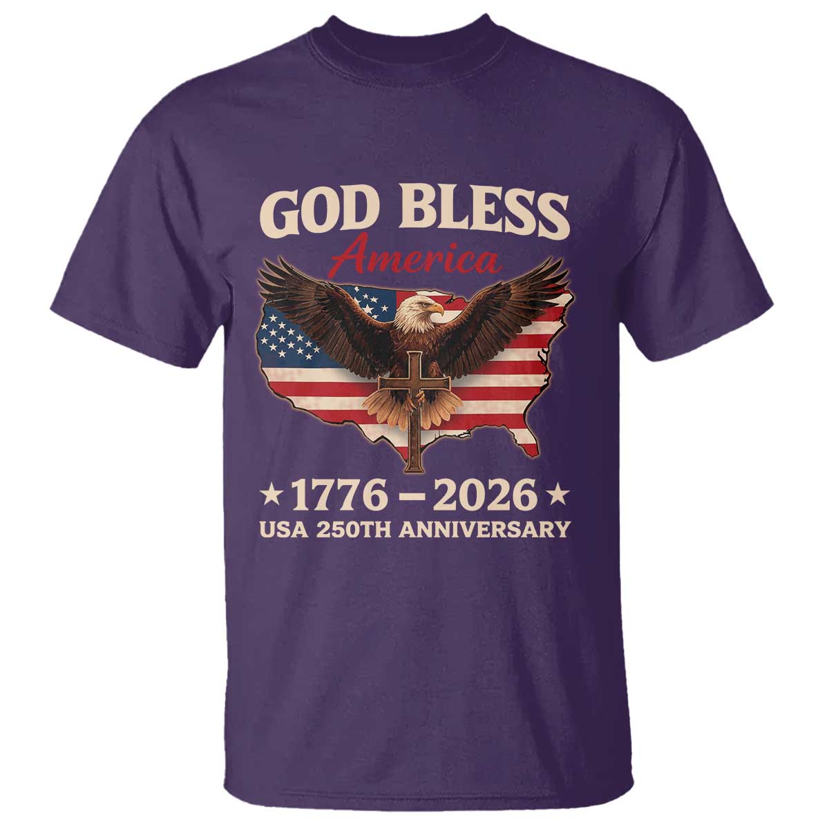 God Bless America 250th Anniversary T Shirt 250 Years USA 4th Of July