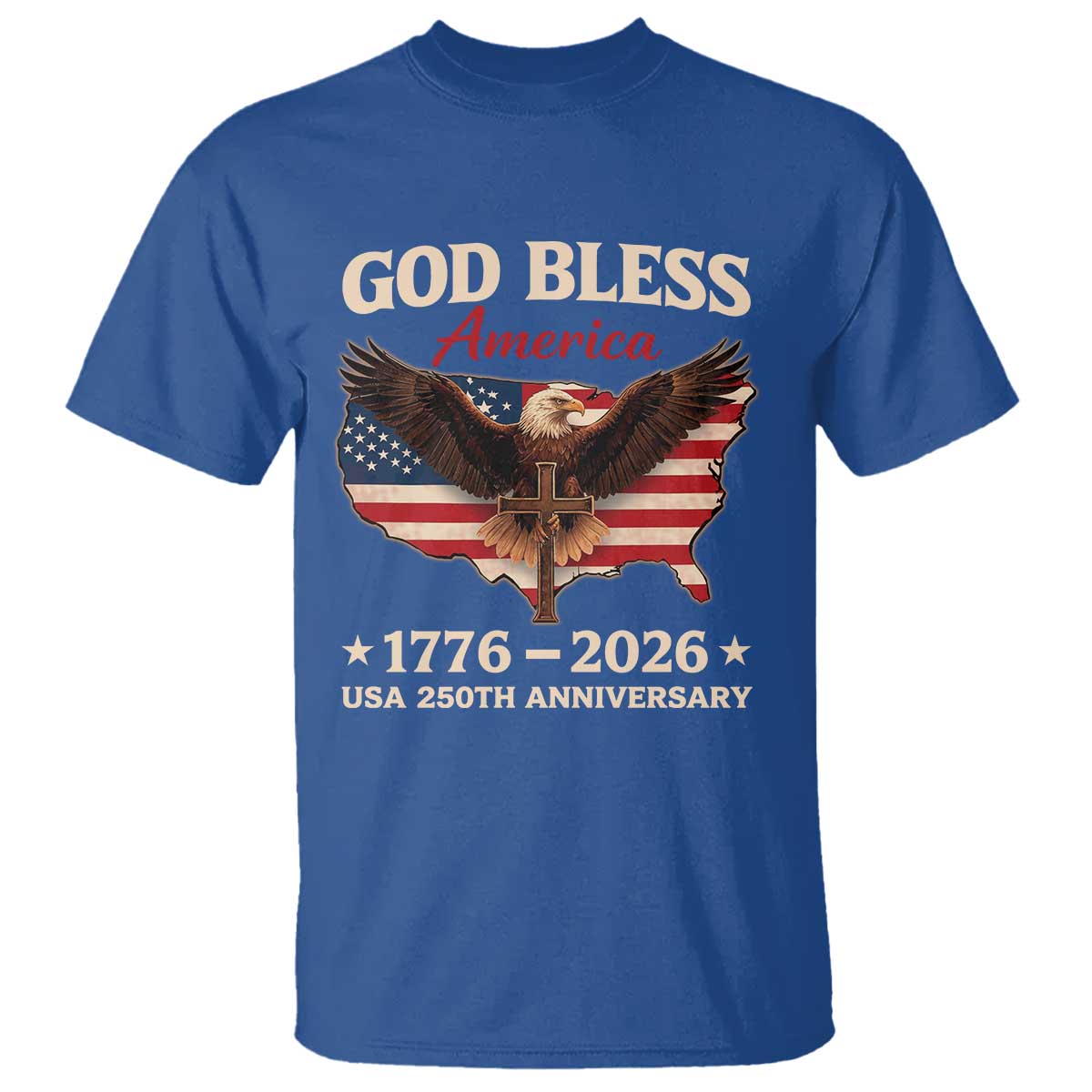 God Bless America 250th Anniversary T Shirt 250 Years USA 4th Of July