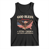 God Bless America 250th Anniversary Tank Top 250 Years USA 4th Of July
