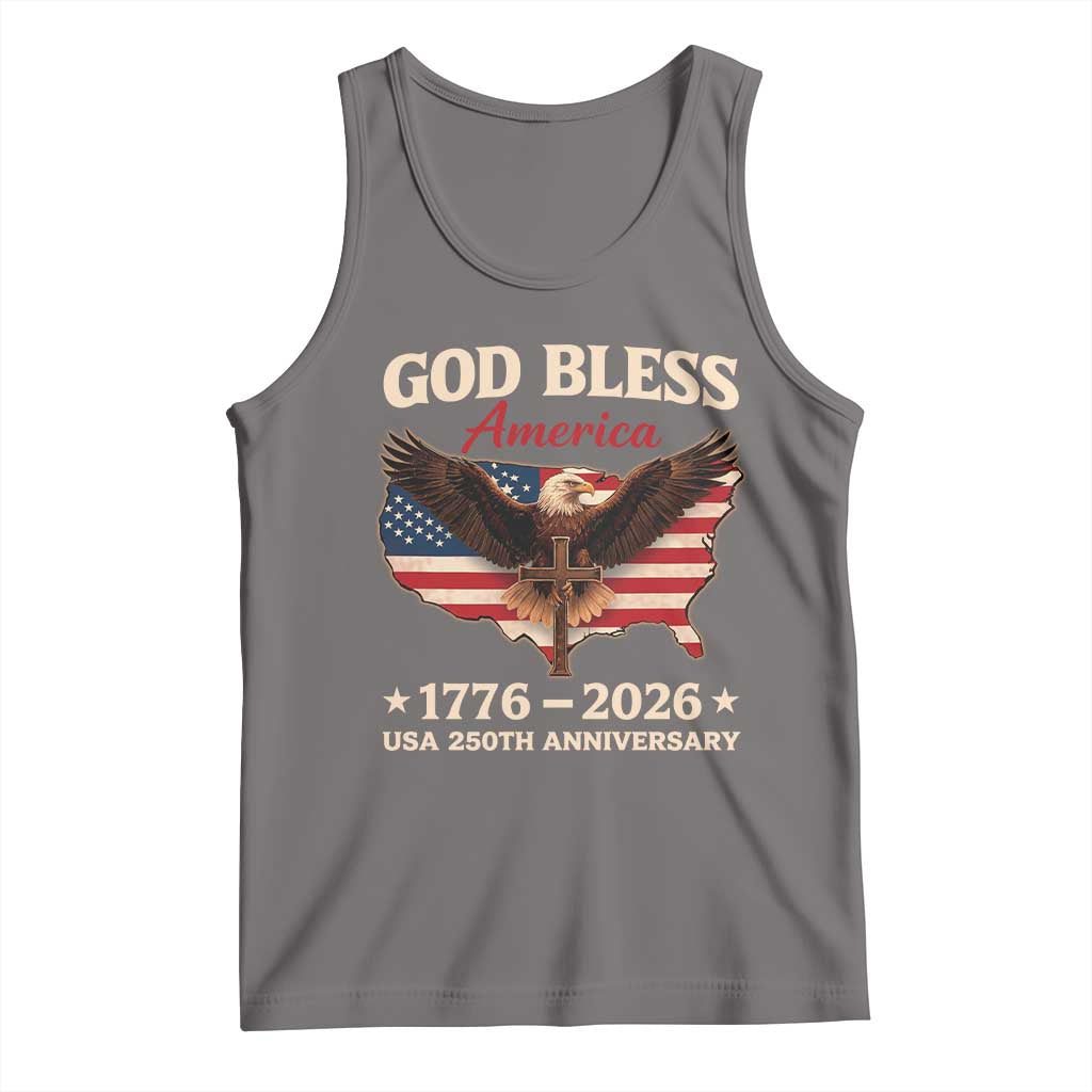God Bless America 250th Anniversary Tank Top 250 Years USA 4th Of July