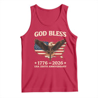 God Bless America 250th Anniversary Tank Top 250 Years USA 4th Of July