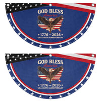 God Bless America 250th Anniversary Patriotic Fan Flag 250 Years USA 4th Of July