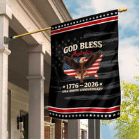 God Bless America 250th Anniversary Garden Flag 250 Years USA 4th Of July