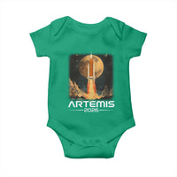 Launch To The Moon Mission Baby Onesie