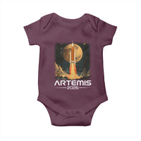 Launch To The Moon Mission Baby Onesie