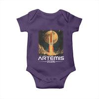 Launch To The Moon Mission Baby Onesie