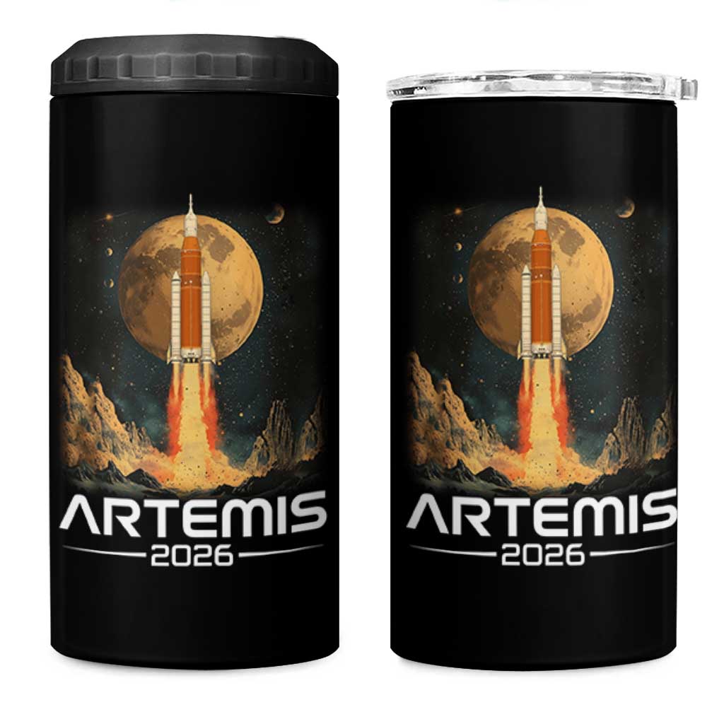 Launch To The Moon Mission 4 in 1 Can Cooler Tumbler