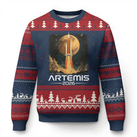 Launch To The Moon Mission Ugly Christmas Sweater