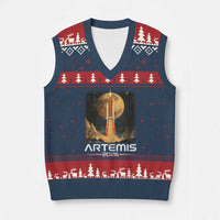 Launch To The Moon Mission V-Neck Knit Sweater Vest