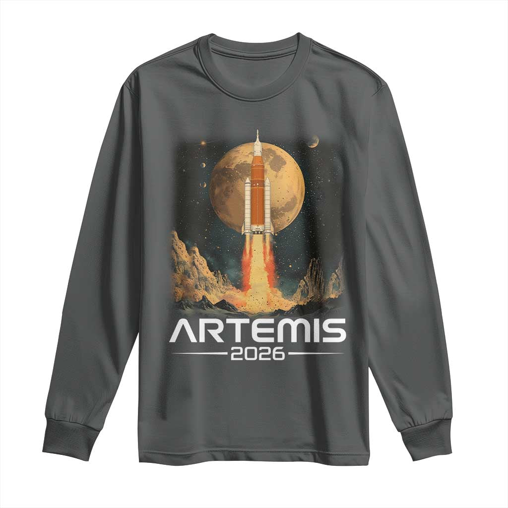 Launch To The Moon Mission Long Sleeve Shirt