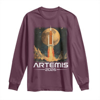 Launch To The Moon Mission Long Sleeve Shirt