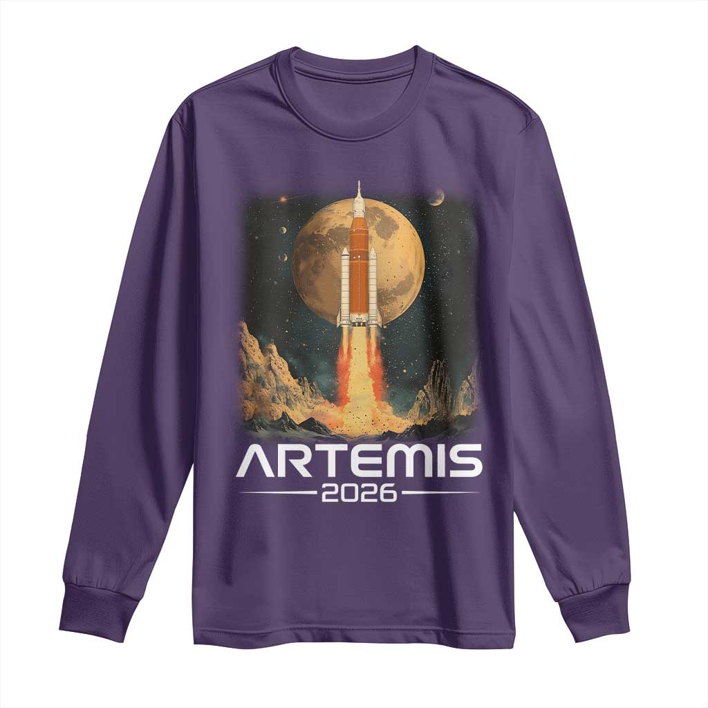 Launch To The Moon Mission Long Sleeve Shirt