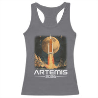 Launch To The Moon Mission Racerback Tank Top