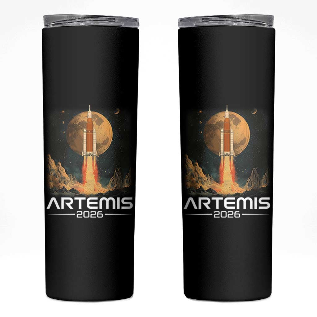 Launch To The Moon Mission Skinny Tumbler