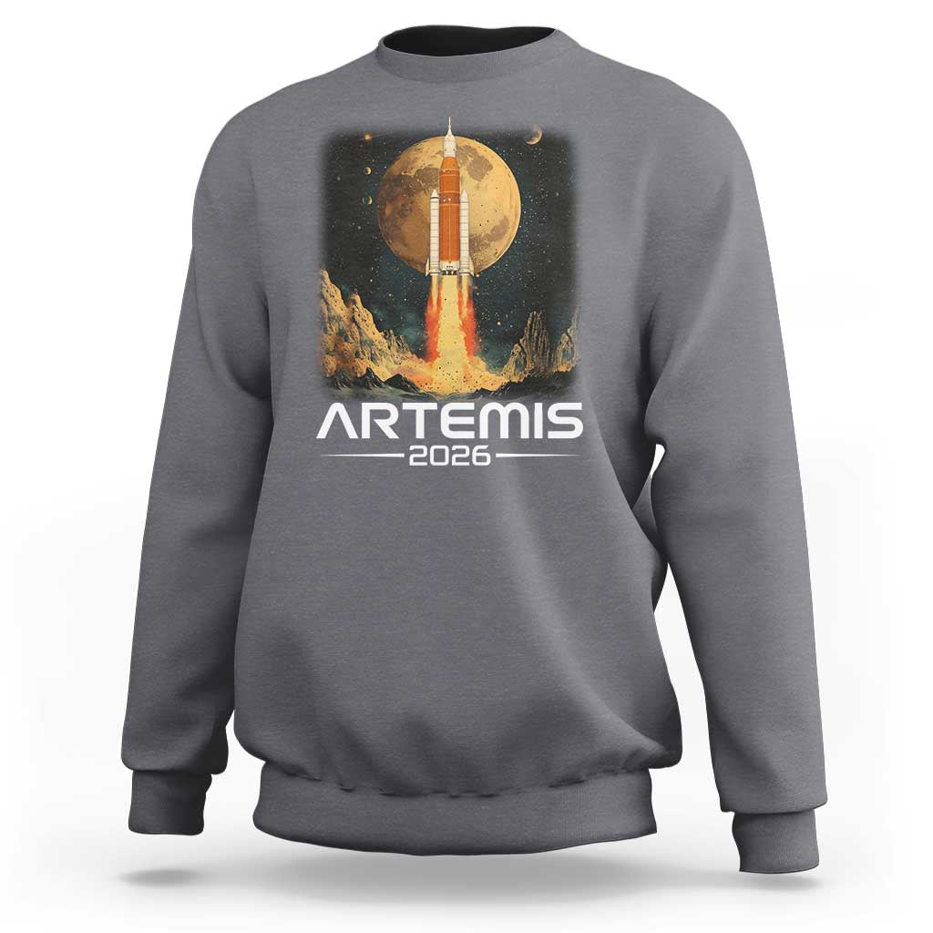 Launch To The Moon Mission Sweatshirt