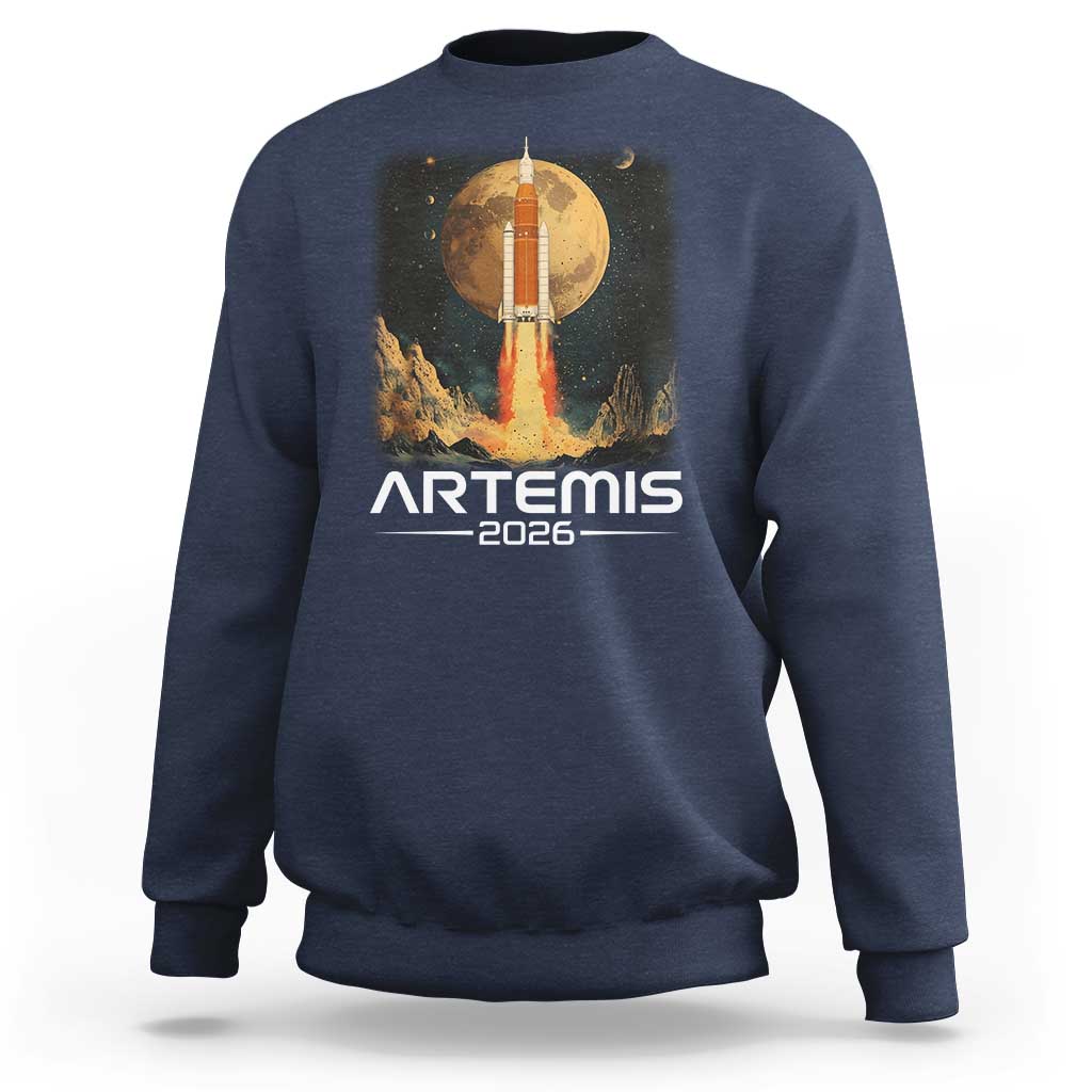 Launch To The Moon Mission Sweatshirt