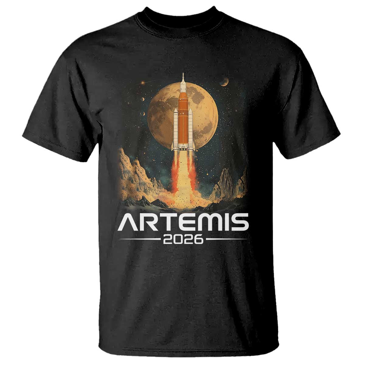Launch To The Moon Mission T Shirt