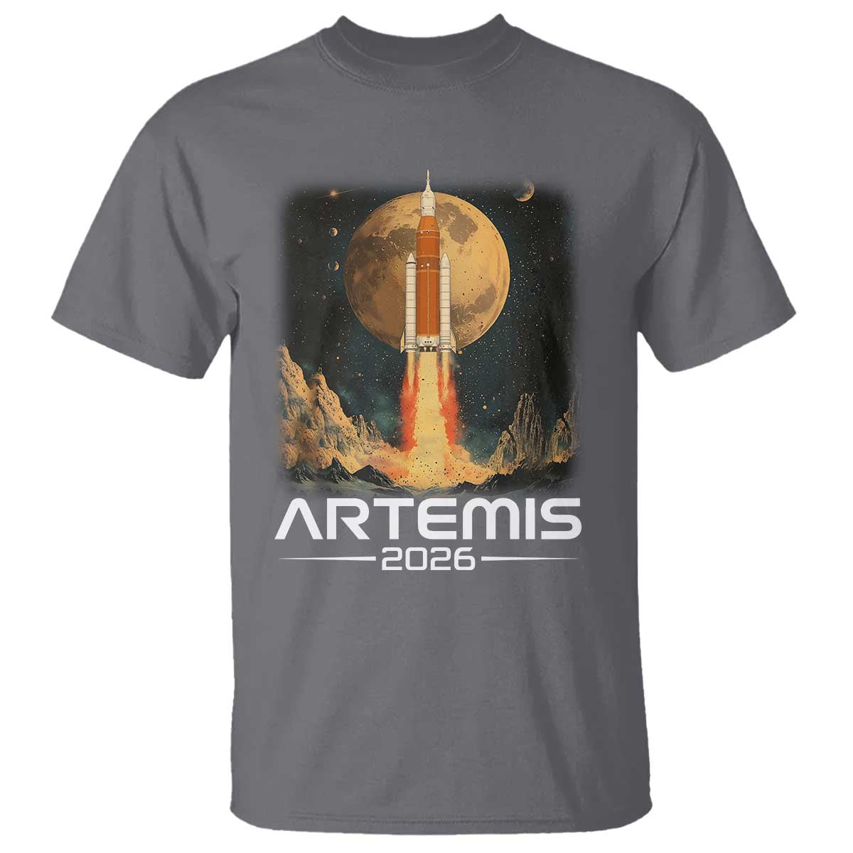 Launch To The Moon Mission T Shirt