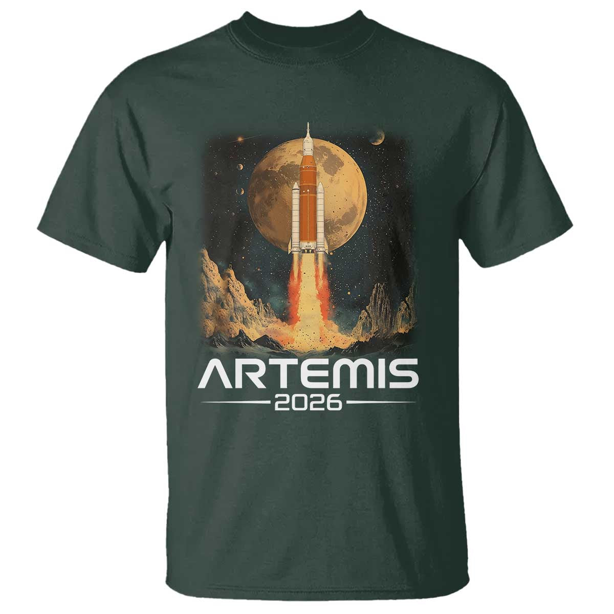 Launch To The Moon Mission T Shirt