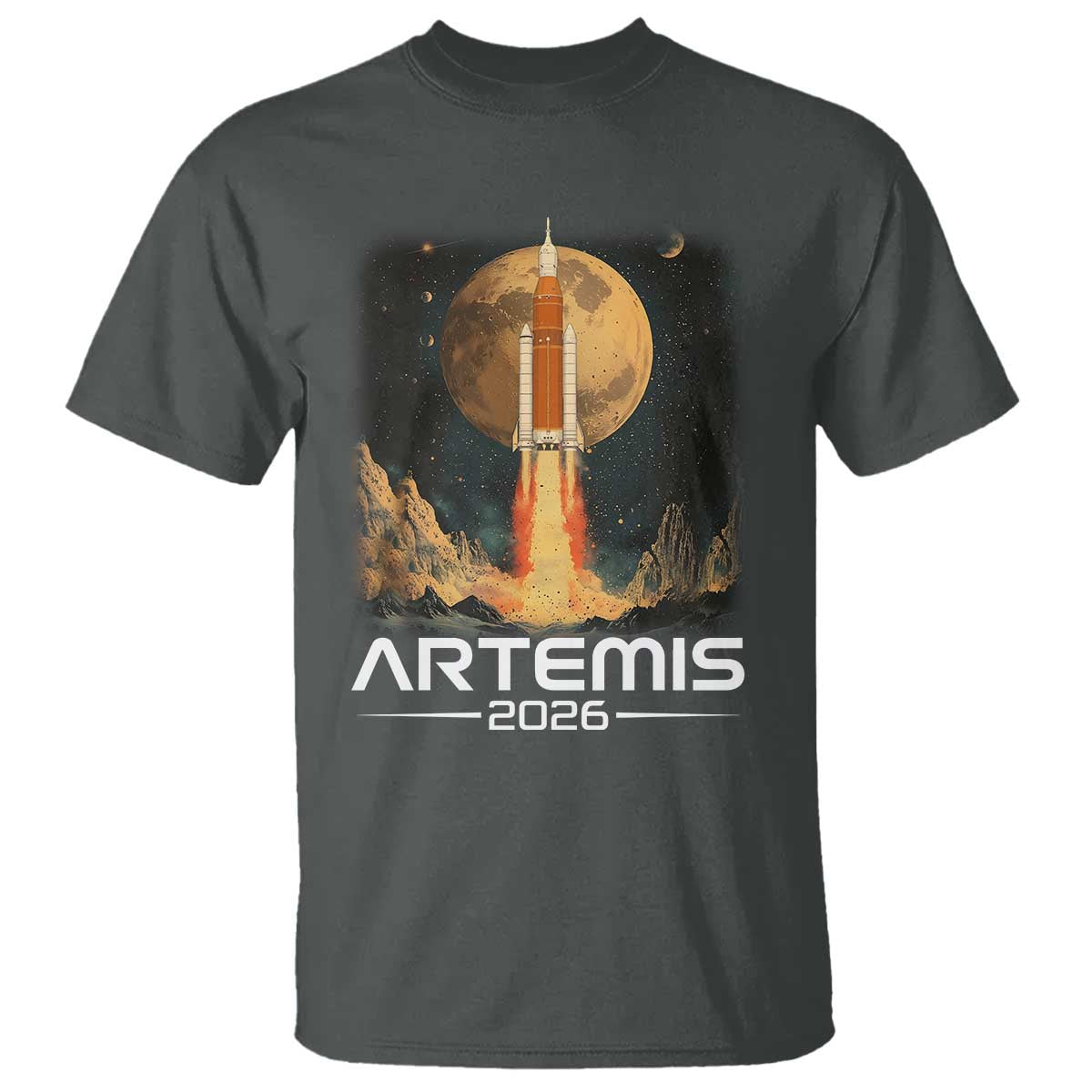 Launch To The Moon Mission T Shirt