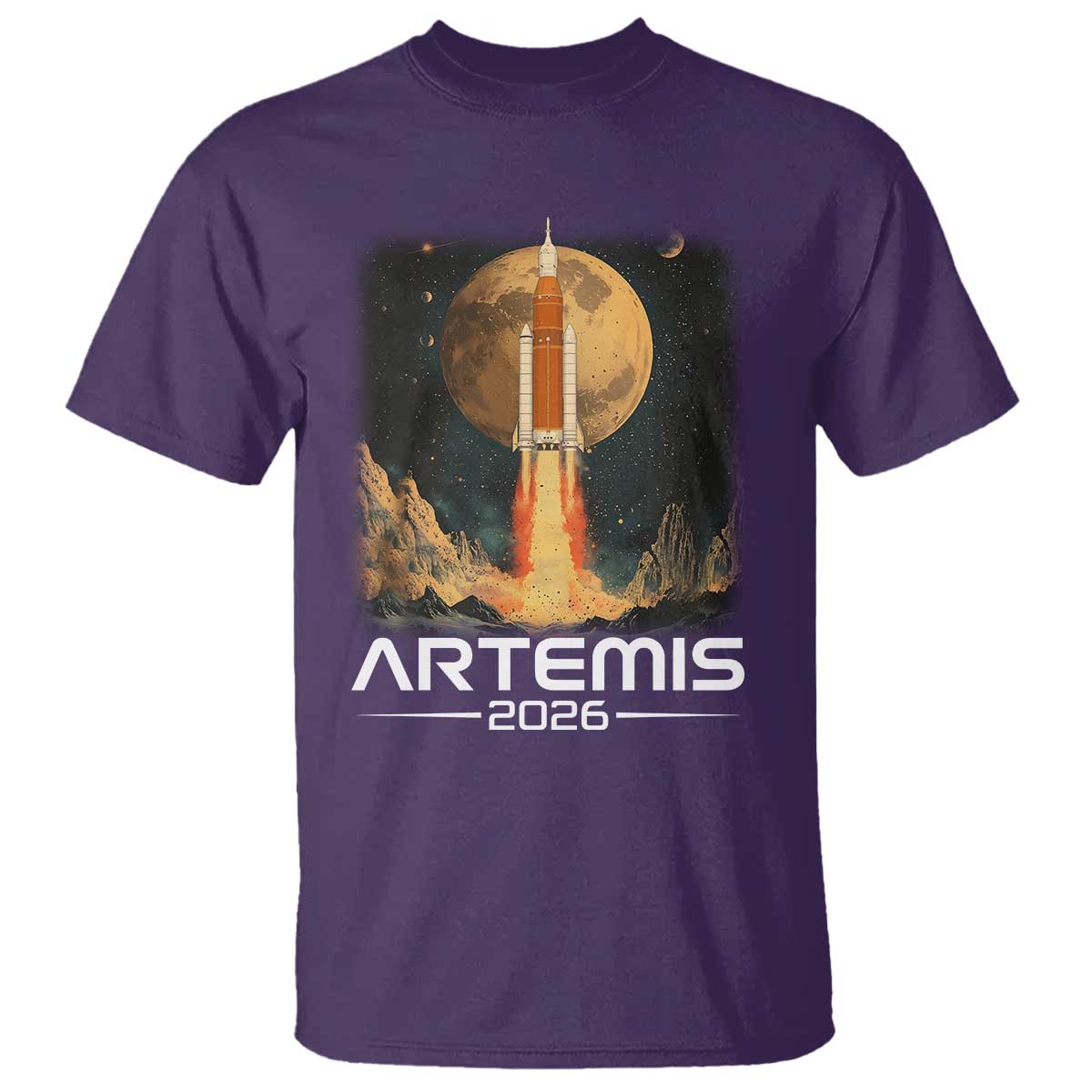 Launch To The Moon Mission T Shirt