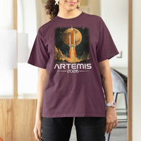 Launch To The Moon Mission T Shirt For Women
